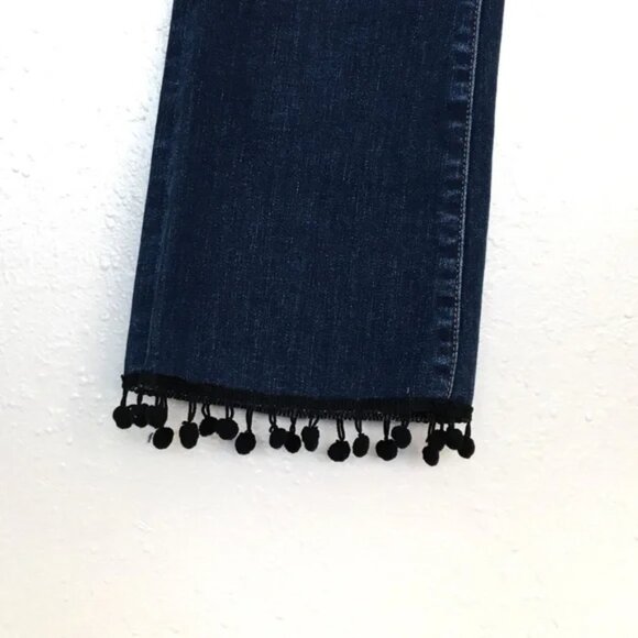 Good American The Pom Pom Good Boot Crop Jeans - Picture 5 of 9